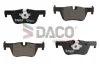 Комплект гальмівних накладок, дискове гальмо DACO Germany 320319 (фото 1)