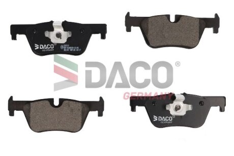 Комплект гальмівних накладок, дискове гальмо DACO Germany 320319