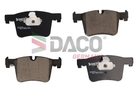 Комплект гальмівних накладок, дискове гальмо DACO Germany 320320