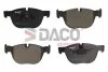 Комплект гальмівних накладок, дискове гальмо DACO Germany 320326 (фото 1)