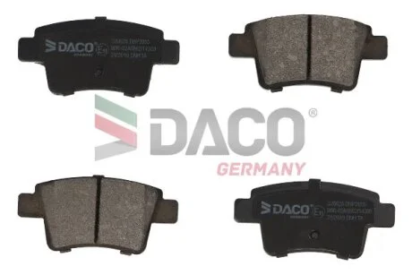 Колодки гальмівні дискові зад. DACO Germany 320628