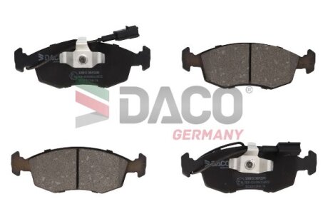 Комплект гальмівних накладок, дискове гальмо DACO Germany 320912