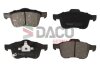 Комплект гальмівних накладок, дискове гальмо DACO Germany 320916 (фото 1)