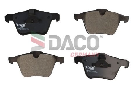 Комплект гальмівних накладок, дискове гальмо DACO Germany 321003