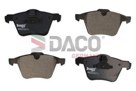 Комплект гальмівних накладок, дискове гальмо DACO Germany 321003