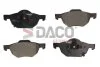 Комплект гальмівних накладок, дискове гальмо DACO Germany 321202 (фото 1)