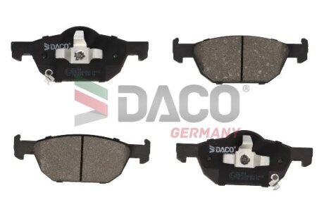 Комплект гальмівних накладок, дискове гальмо DACO Germany 321204