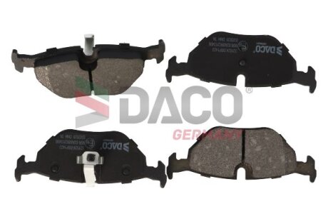 Комплект гальмівних накладок, дискове гальмо DACO Germany 321524