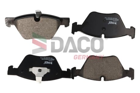 Комплект гальмівних накладок, дискове гальмо DACO Germany 321527