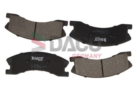 Комплект гальмівних накладок, дискове гальмо DACO Germany 321603