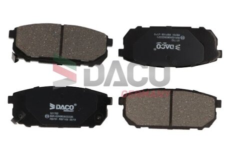 Колодки гальмівні DACO Germany 321702