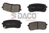 Комплект гальмівних накладок, дискове гальмо DACO Germany 321724 (фото 1)