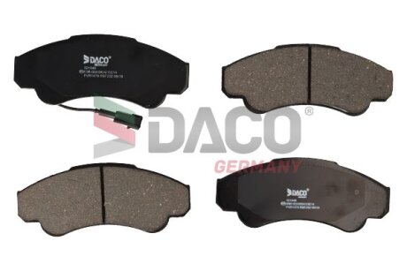 Колодки гальмівні перед. jumper/ducato/boxer 02 DACO Germany 321948