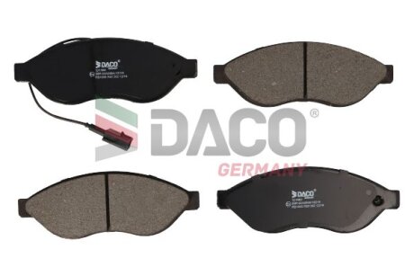 Колодки гальмівні передні Jumper/Ducato/Boxer 06- (1.1-1.5t) DACO Germany 321960