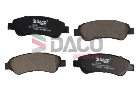 Колодки гальмівні задні jumper/ducato/boxer 06- DACO Germany 321961