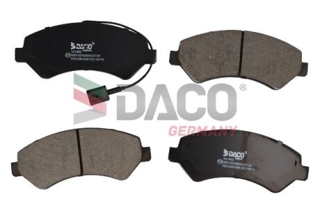 Колодки гальмівні передні Jumper/Ducato/Boxer 06- (1.7t) DACO Germany 321962