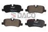 Комплект гальмівних накладок, дискове гальмо DACO Germany 322001 (фото 1)