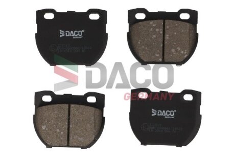 Комплект гальмівних накладок, дискове гальмо DACO Germany 322013