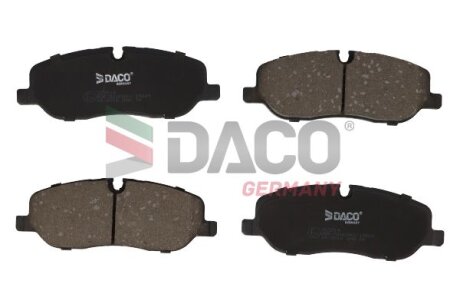 Комплект гальмівних накладок, дискове гальмо DACO Germany 322014