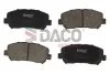 Комплект гальмівних накладок, дискове гальмо DACO Germany 322248 (фото 1)
