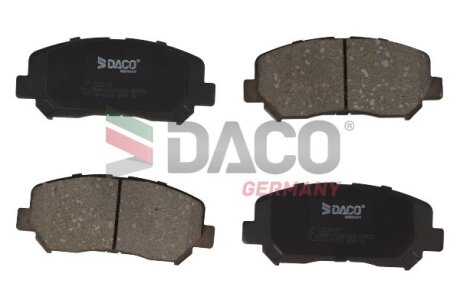 Комплект гальмівних накладок, дискове гальмо DACO Germany 322248