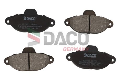 Колодки гальмівні DACO Germany 322335