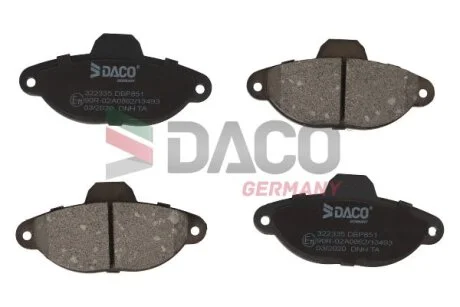 Колодки гальмівні DACO Germany 322335