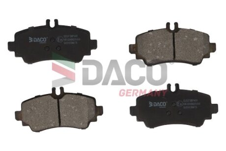 Комплект гальмівних накладок, дискове гальмо DACO Germany 322337