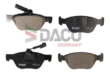 Комплект гальмівних накладок, дискове гальмо DACO Germany 322340