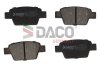 Комплект гальмівних накладок, дискове гальмо DACO Germany 322366 (фото 1)