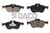 Комплект гальмівних накладок, дискове гальмо DACO Germany 322417 (фото 1)