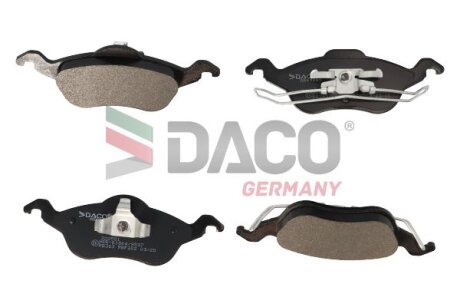 Комплект гальмівних накладок, дискове гальмо DACO Germany 322551