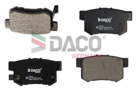 Колодки гальмівні DACO Germany 322634
