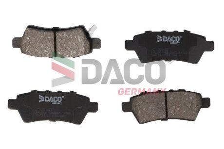 Комплект гальмівних накладок, дискове гальмо DACO Germany 322643