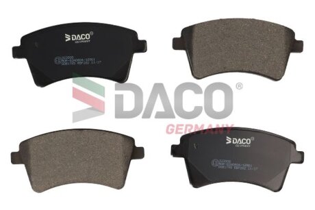 Тормозные колодки перед. Kangoo 08- (R15/R16) DACO Germany 323008