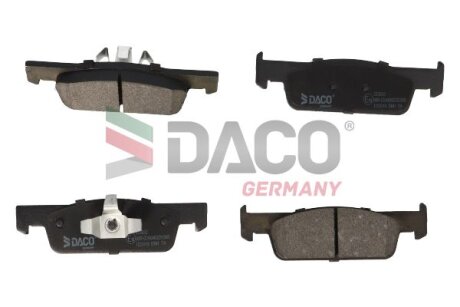 Комплект гальмівних накладок, дискове гальмо DACO Germany 323032
