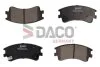 Комплект гальмівних накладок, дискове гальмо DACO Germany 323240 (фото 1)