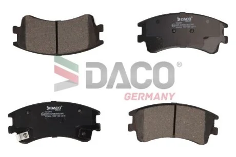 Комплект гальмівних накладок, дискове гальмо DACO Germany 323240