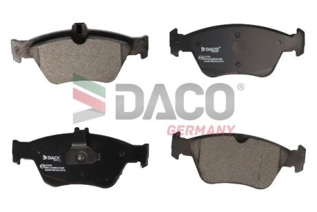 Комплект гальмівних накладок, дискове гальмо DACO Germany 323330