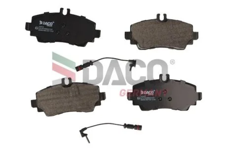Комплект гальмівних накладок, дискове гальмо DACO Germany 323333