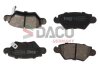 Комплект гальмівних накладок, дискове гальмо DACO Germany 323619 (фото 1)