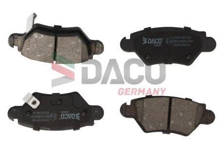 Комплект гальмівних накладок, дискове гальмо DACO Germany 323619