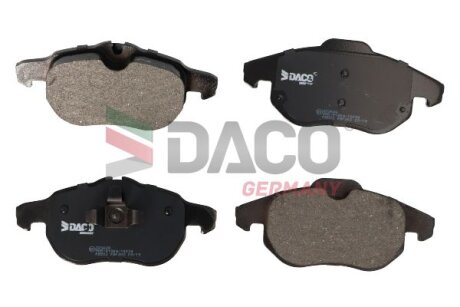 Комплект гальмівних накладок, дискове гальмо DACO Germany 323628
