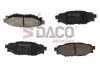 Комплект гальмівних накладок, дискове гальмо DACO Germany 323634 (фото 1)