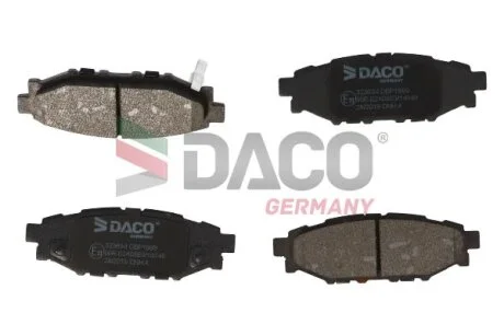 Комплект гальмівних накладок, дискове гальмо DACO Germany 323634