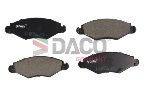 Гальмівні колодки PEUGEOT 206 98- DACO Germany 323739