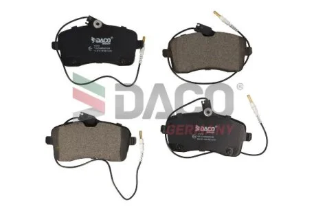 Гальмівні колодки PEUGEOT 407 04- (z czuj.) DACO Germany 323743