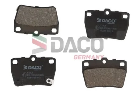 Гальмiвнi колодки DACO Germany 323908