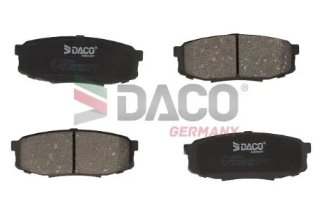 Комплект гальмівних накладок, дискове гальмо DACO Germany 323950