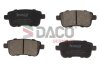 Комплект гальмівних накладок, дискове гальмо DACO Germany 323953 (фото 1)